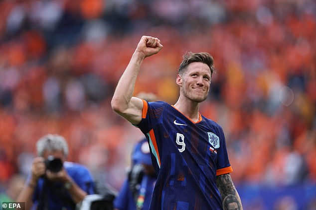 Weghorst has now scored twelve goals in 34 senior international matches for the Netherlands
