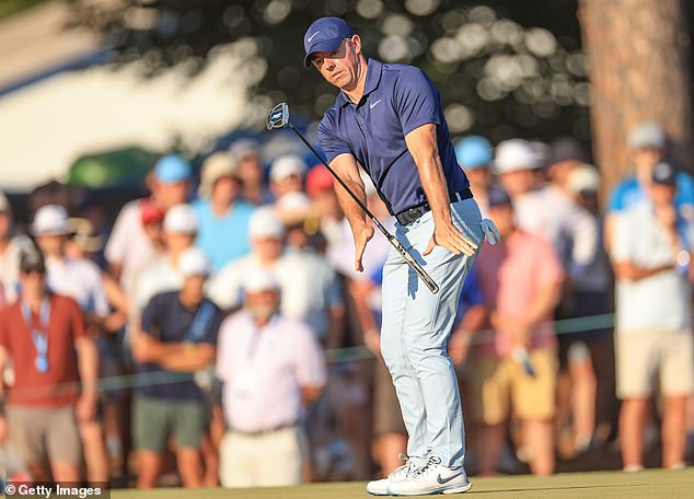 DeChambeau is three ahead of a group that includes Rory McIlroy going into the final day of the US Open