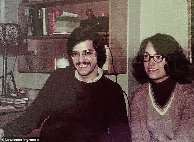 Lawrence with his sister Angela around 1974. Angela died of abdominal cancer – just a few months after finding a lump in her abdomen – in 1981