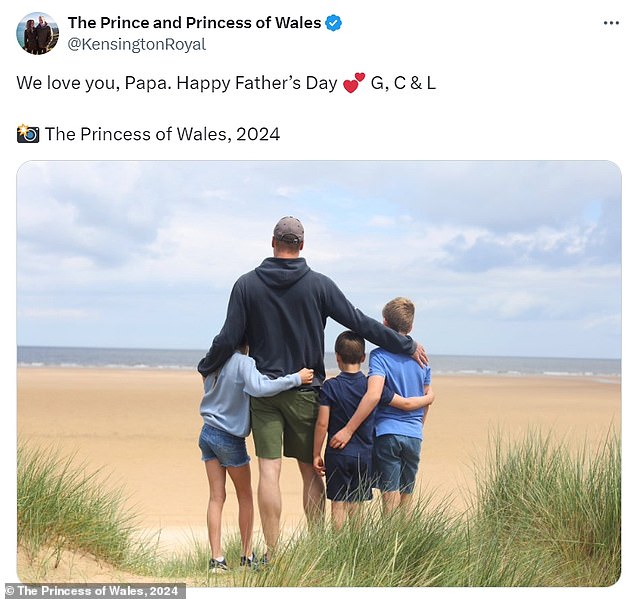 1718572710 643 Princess Kates touching picture tribute to her rock William with