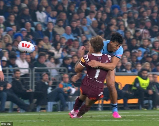 It comes after he was knocked out by Joseph-Aukuso Suaalii in the opening match of Origin at Accor Stadium