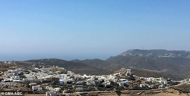 Calibet reportedly regularly visits Amorgos, a rocky island with fewer than 2,000 inhabitants
