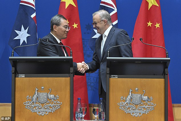 Mr Li made the announcement after arriving at Parliament House on Monday for an annual leaders meeting with Prime Minister Anthony Albanese and several Cabinet members.