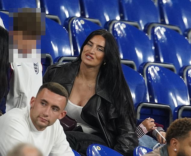 Annie was seen sitting in the stands with Kyle, 34, after the Three Lions' 1-0 win against Serbia in their first competitive tournament to date