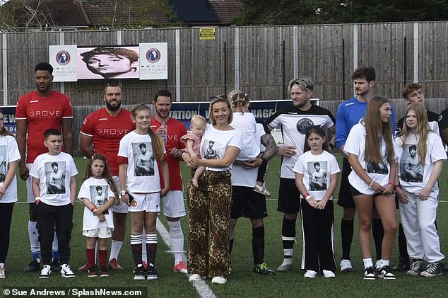 The Tom Parker Foundation Celebrity Fathers Day football match took place at Dorking Wanderers FC and is sponsored by Grove Gallery