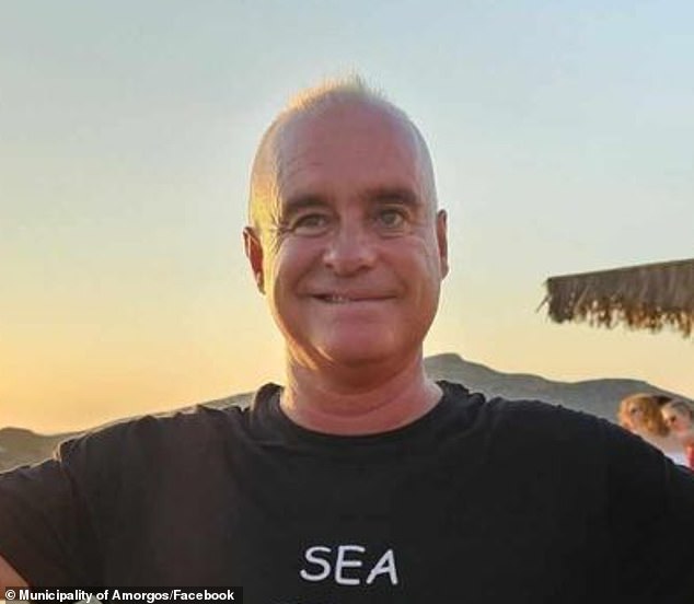 A frantic search is underway for former LA Police Department deputy Albert Calibet, who was last seen hiking on the small island of Amorgos.