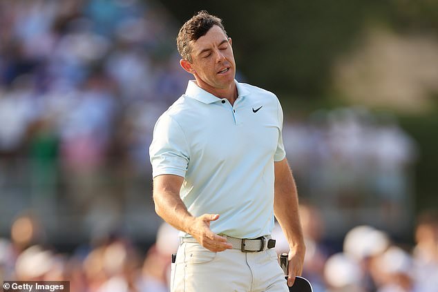 McIlroy let his best chance to end a decade-long wait for a fifth major title slip away on Sunday