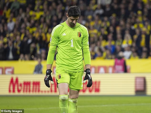 Courtois was not deemed fit enough for regular action by head coach Domenico Tedesco