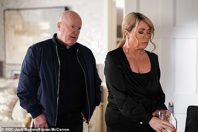 A very suspicious Phil Mitchell (Steve McFadden) is determined to dig deeper as he confronts Sharon about her possible involvement in Keanu's murder.