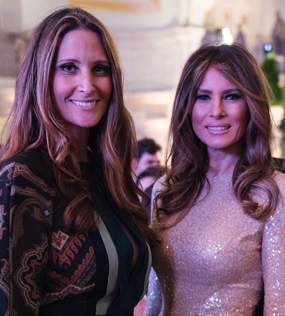 The pair was spotted together for a mega-fundraiser in April and both attended Barron's high school graduation in West Palm Beach last month, but she has not commented publicly on his hush-money conviction or failed to show up at any of his campaign events.  Mrs Trump, 54, was also spotted leaving Trump Tower in New York, days after the guilty verdict.