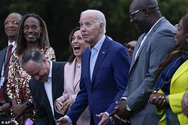 Last week, Biden stood motionless and stared blankly for a full minute at a Juneteenth celebration at the White House as people around him sang and danced to the music.