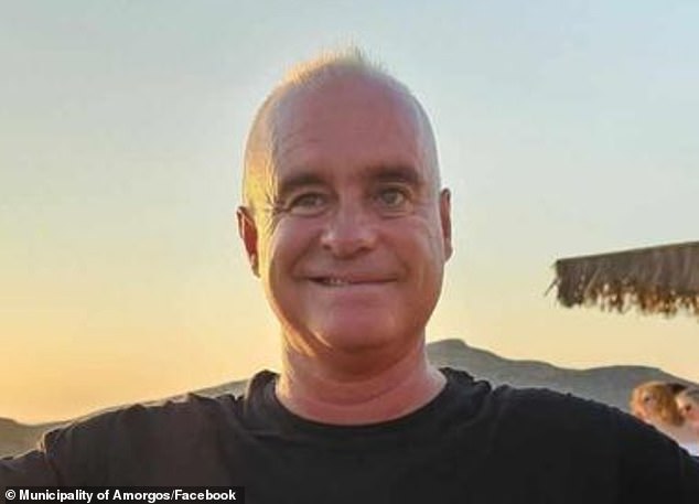 Meanwhile, a search is underway for three tourists – two French women and an American, Albert Calibet (photo), 59 – in the Cyclades.