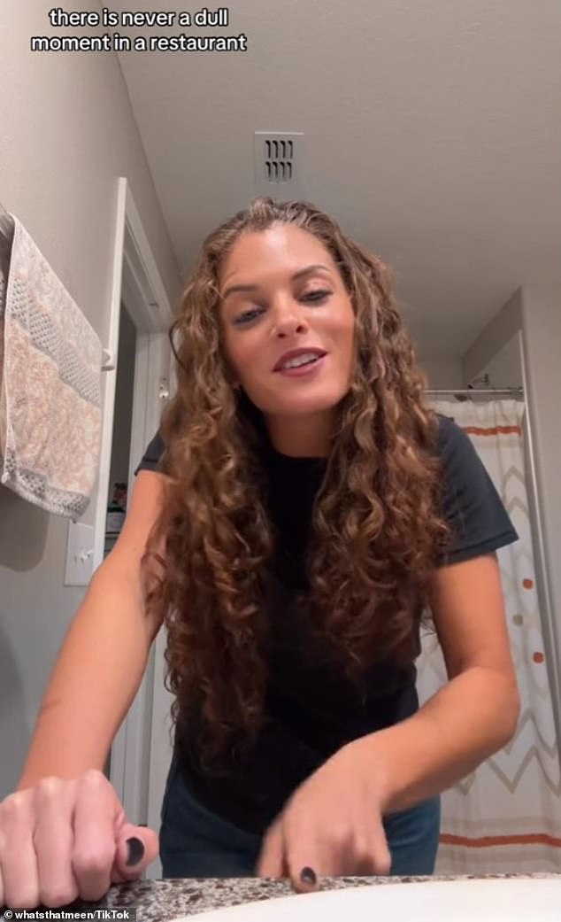Many of Gina's TikTok videos reflect on life as a restaurant waitress