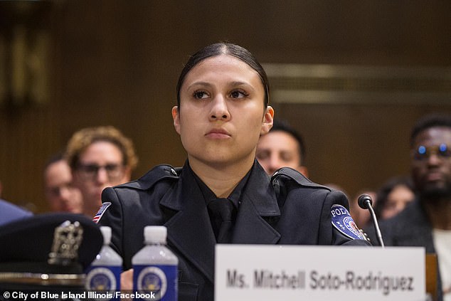 DACA program recipient Mitchell Soto Rodriguez testified before the Senate Judiciary Committee last month after joining the Blue Island Police Department on Chicago's South Side