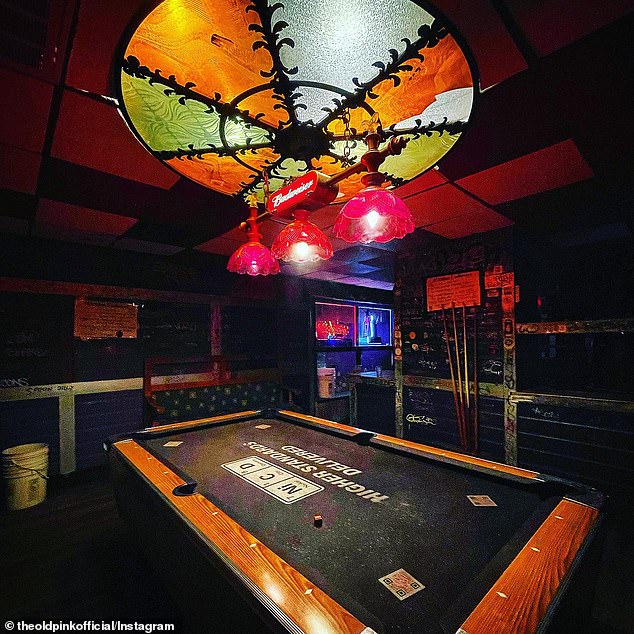 The bar is known for its dark and gloomy interior, filled with black lights and music that many Western New Yorkers enjoy