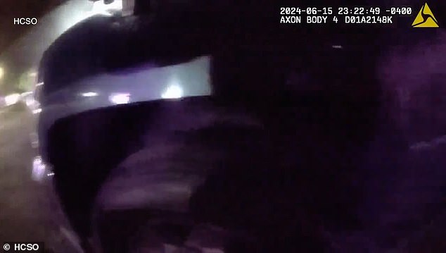 Dramatic police body camera footage shows officers confronting the gunman, who later died from injuries sustained during the shootout