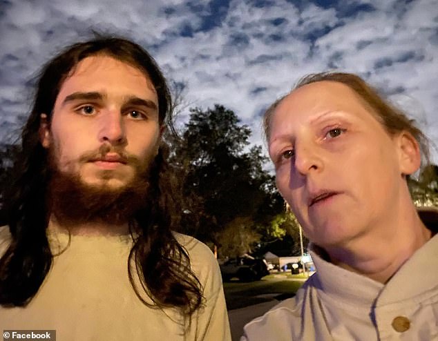 The killer updated his Facebook profile photo to this one with his mother in January