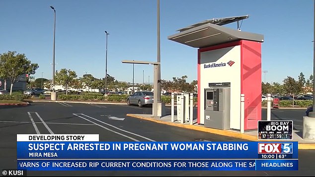 The alleged stabbing took place in a busy San Diego shopping center.  The victim is recovering