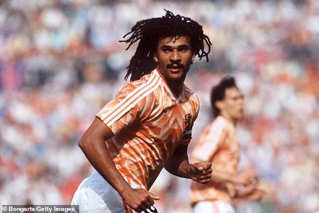 They wore kits from the Dutch victory at the 1988 European Championship, in which Gullit played the leading role