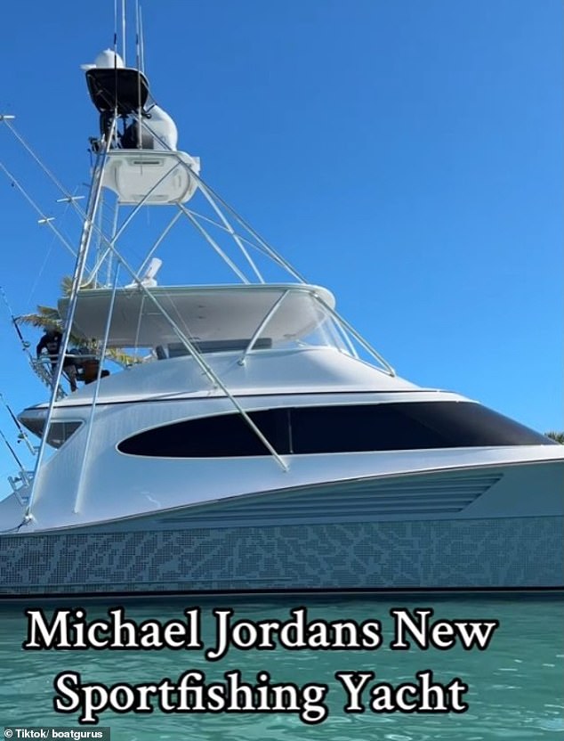 According to the tournament website, Jordan's new $15 million yacht is 80 feet long