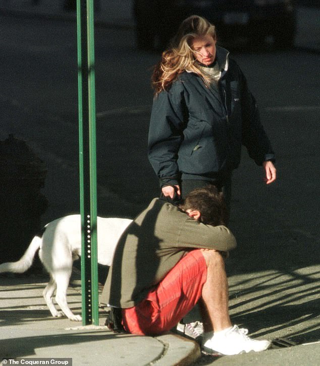 “At one point he sat down on the sidewalk outside the park and put his head in his hands,” she recalls.