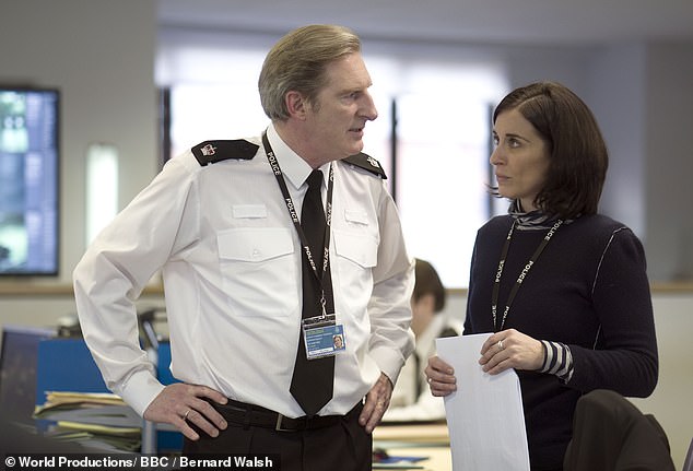 Vicky played Detective Inspector Kate Fleming, while Adrian starred as Ted Hastings in Line Of Duty