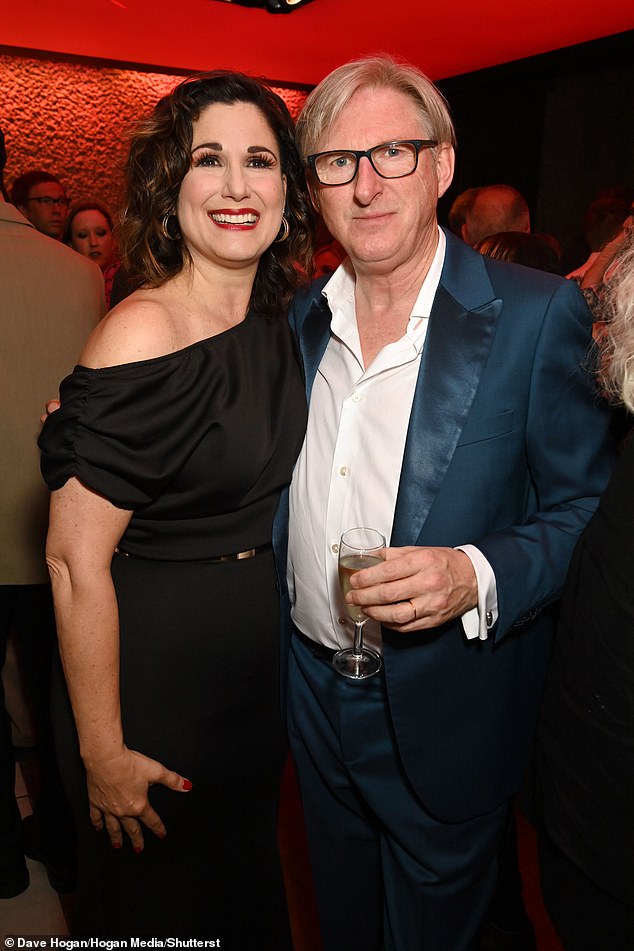 He celebrated the successful show with his co-star Stephanie J. Block