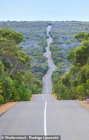 Winding road on Kangaroo Island
