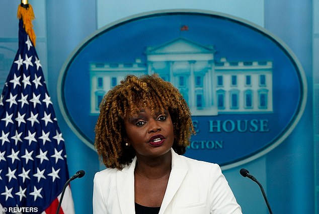 White House Press Secretary Karine Jean-Pierre tore up videos she called 