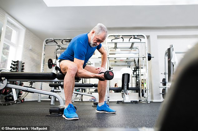 The researchers wrote in the journal BMJ Open Sport and Exercise Medicine: 'In well-functioning older adults of retirement age, a year of vigorous resistance training can produce long-lasting beneficial effects by preserving muscle function.'