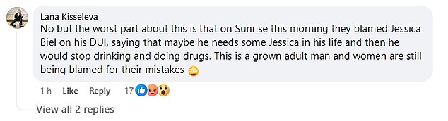 Some viewers took to Facebook to express their disgust at Cooper's comments, with one person claiming the multiple Gracie Award winner blamed a woman for a man's mistakes