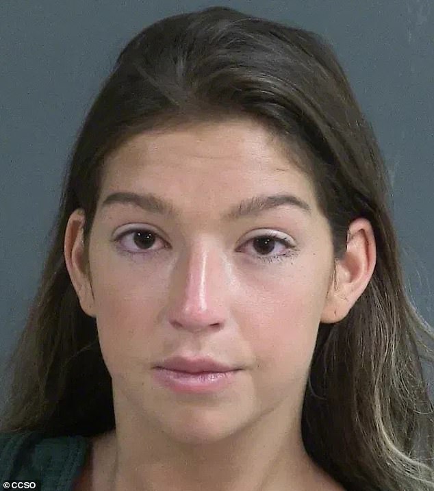 Komoroski was three times over the legal blood alcohol limit after a day of bar hopping when she reportedly crashed into a golf cart carrying the newlyweds and two friends.