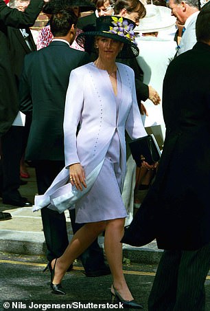 Sophie attends the wedding of her clothing designer Samantha Keswick in May 1999