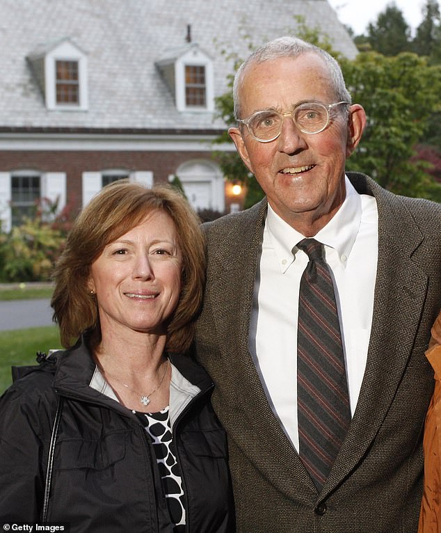 Lisa and Leon Gorman, the president and CEO of LL Bean, founded by his grandfather.  Leon died in 2015, aged 80
