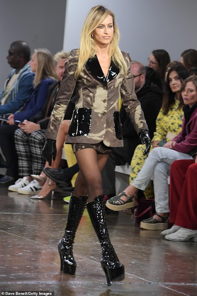 Alice is a well-known face in the fashion world and has modeled for Chanel, Agent Provocateur and Marc Jacobs (pictured at the Pam Hogg show during London Fashion Week September 2022)