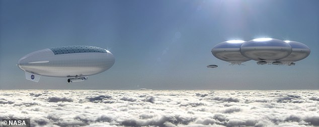 NASA has also proposed placing human colonies in Venus' atmosphere with the HAVOC mission (pictured), but this remains a concept with no concrete plans for further progress.