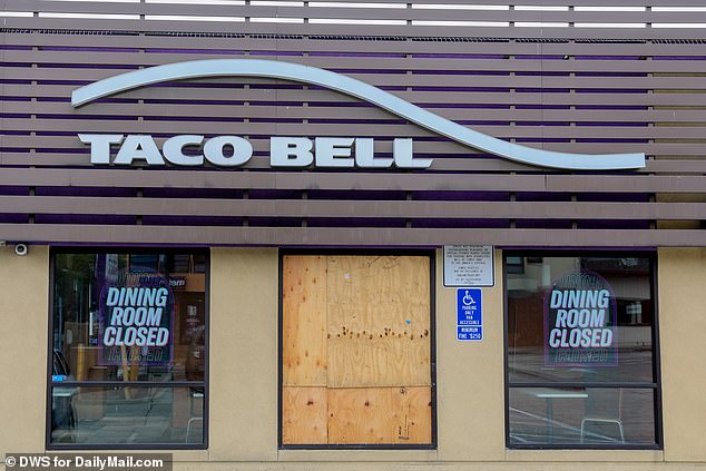 A Taco Bell in downtown Oakland is no longer allowing customers inside due to safety concerns