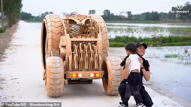 Describing his channel as a father-son duo, Mr. Van Dao created this incredible vehicle for his son