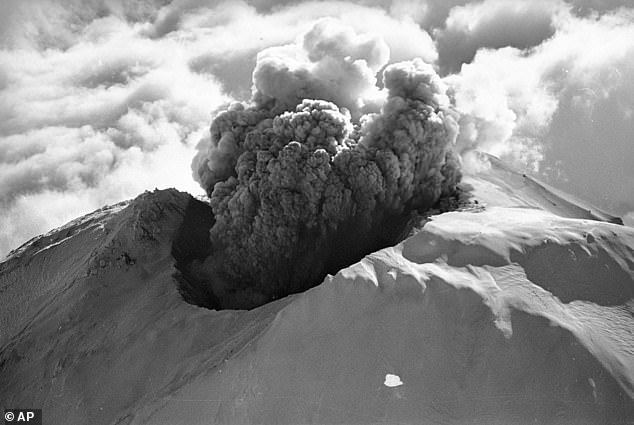 Lots of volcanic ash and blistering hot lava erupted from the peak, causing health problems for the people in the area at the time