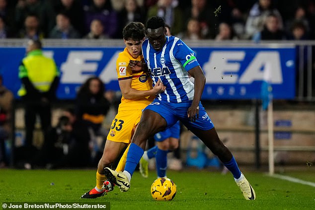 Chelsea aiming for a summer transfer for Atletico striker Samu Omorodion (right)