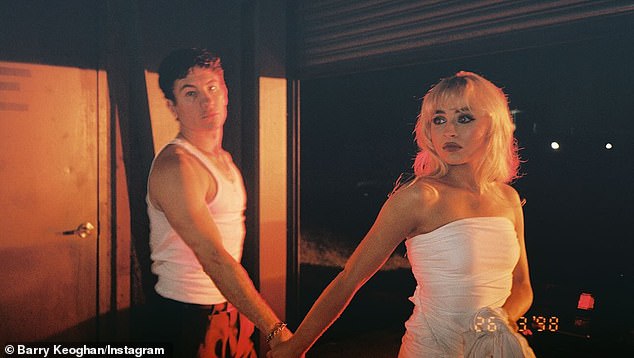 Sabrina has been dating Oscar-nominated actor Barry Keoghan for at least six months, even casting him as her leading man in her Please Please Please music video (pictured)