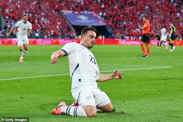 Xherdan Shaqiri restored parity and spoiled the Scottish party with a stunning first strike