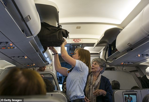 Flyers may be required to check in free carry-on bags while others board using the limited space in an aircraft's compartments