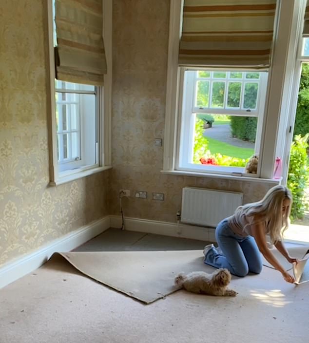 She shared videos of herself on TikTok renovating her new home and filmed a tour for fans around her Grade II listed building