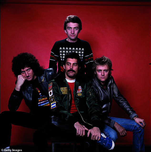 Queen was originally founded in London in 1970 by May and Taylor.  They previously played together in a group called Smile with the late legend Freddie Mercury on vocals and piano.  The year after the group's formation, John Deacon joined on bass guitar;  seen in 1981