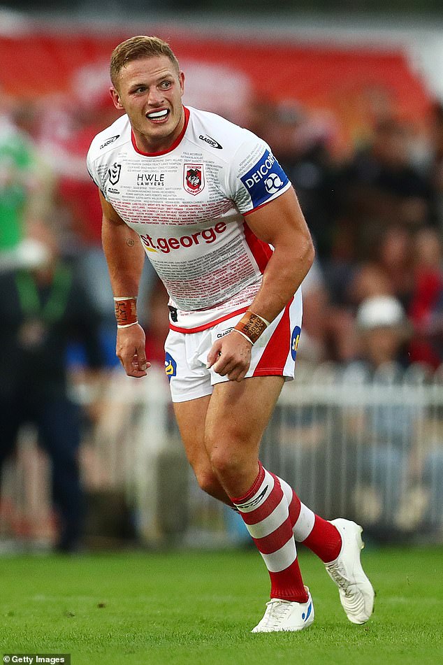 The 32-year-old returns to the field after last playing in the NRL with the St George Illawarra Dragons in 2022 (pictured)