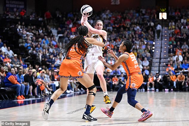 Clark has been the target of physical play throughout her first two months in the WNBA