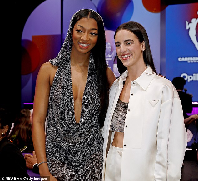Reese and Clark, pictured at the WNBA Draft, have been fierce rivals so far this season