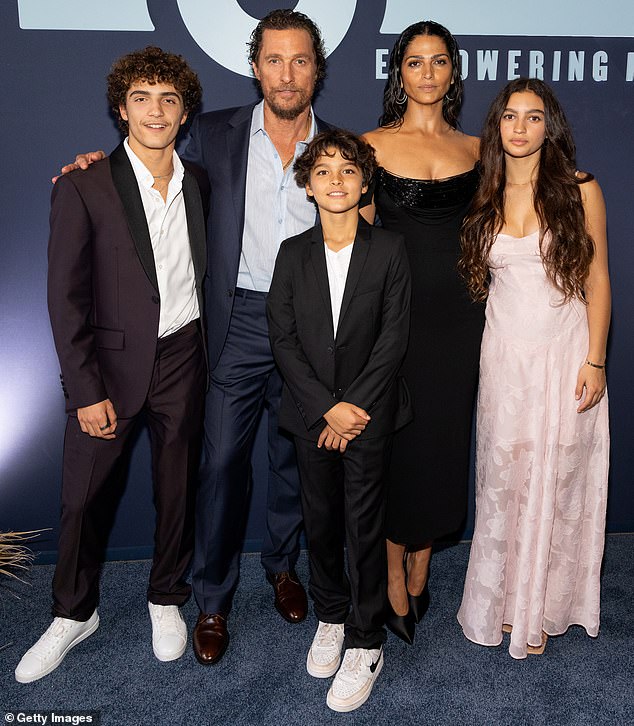 The Dazed and Confused star, 54, moved to Texas in 2014 with Alves, 41, and their sons Levi, 15, Livingston, 11, and 14-year-old daughter Vida