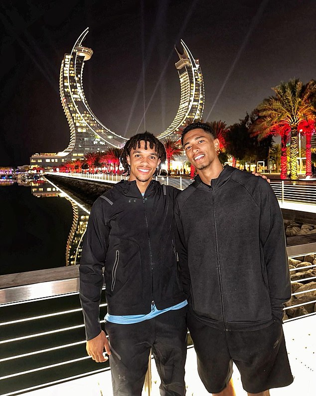 Bellingham and Alexander-Arnold went for a walk together in Qatar, with fans convinced the Liverpool star was trying to persuade Jude to join him at Anfield